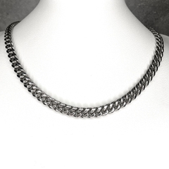 Vòng cổ trơn bản 8mm có khoá bảo vệ 042216