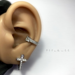 Khuyên tai tròn kiểu đính đá   KTDD32308