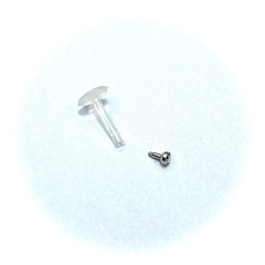 Khuyên nhựa chốt bấm hột đá 2mm   KN193