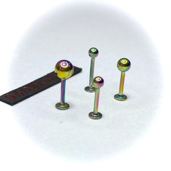 Khuyên basic 8mm/10mm Bi 3/4/5mm màu rainbow KM153
