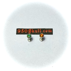 Khuyên đá màu   4mm KM142