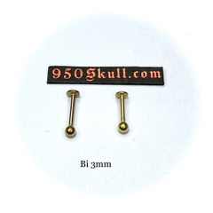 Khuyên basic 8mm/10mm Bi 3/4/5mm màu vàng  KM150