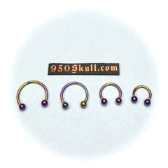 Khuyên basic 6/8/10/12mm Bi 3mm màu rainbow KB99