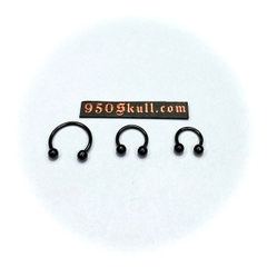 Khuyên basic 6/8/10mm Bi 3mm màu đen  KB98
