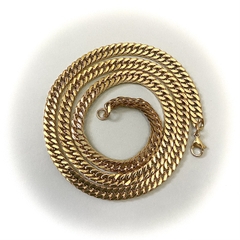 Vòng cổ trơn mắt xách đôi bản 6/8mm 042237