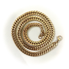 Vòng cổ trơn mắt xách đôi bản 6/8mm 042237