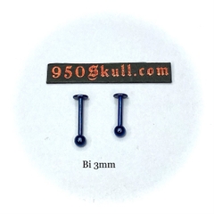 Khuyên basic 8mm Bi 3/4/5mm màu xanh  KM152