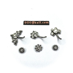 Khuyên rốn thép y tế toàn thân  KR122258