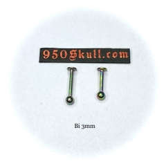 Khuyên basic 8mm/10mm Bi 3/4/5mm màu rainbow KM153