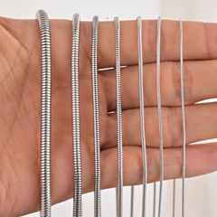 Vòng cổ trơn bản tròn 0.9/1.2/2/2.4/3.2/4.2mm  042233