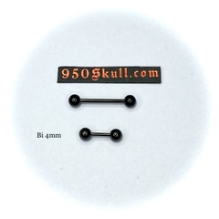 Khuyên basic 8/16mm bi 3/4/5mm màu đen  KB158