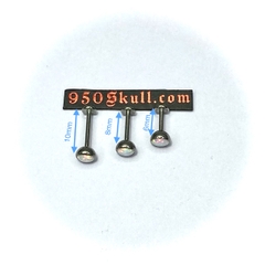 Khuyên đá màu trắng 3/4/5mm (100k/120k/150k)  KB143