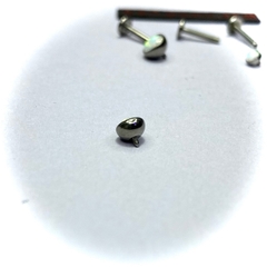 Khuyên đá màu trắng 3/4/5mm (100k/120k/150k)  KB143