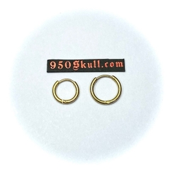 Khuyên tai tròn bản 1.6 size 6/8mm màu vàng KTTB1