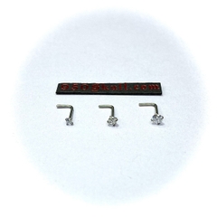 Khuyên mũi basic đá CZ 2/2.5/3mm KM288