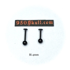 Khuyên basic 6mm/8mm/10mm Bi 3/4/5mm màu đen KM151
