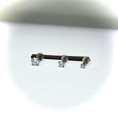 Khuyên basic đá trắng 2/3/4mm KM144