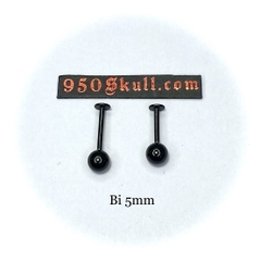 Khuyên basic 6mm/8mm/10mm Bi 3/4/5mm màu đen KM151