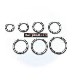 Khuyên tai tròn bản 2.5 size 6/8/10/12/14/16/18/20mm màu bạc KTTB8
