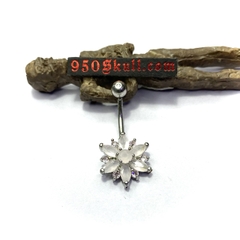 Khuyên rốn Thân thép - mặt hợp kim KR122241