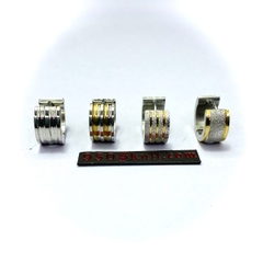 Khuyên tai tròn kiểu bản 9 size 8mm  KTTK32