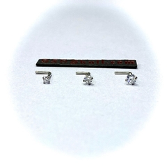 Khuyên mũi basic đá CZ 2/2.5/3mm KM288