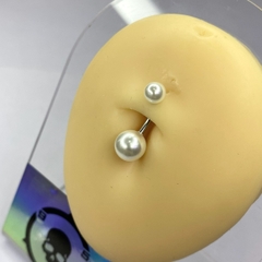Khuyên rốn ngọc trai nhân tạo  KR122253