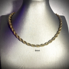 Vòng cổ trơn Bản tròn xoắn  2/3/4/5/6 mm 042230