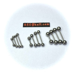 Khuyên basic 8/12/14/16mm bi 3/4/5mm màu bạc KB156