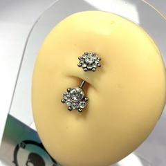 Khuyên rốn thép y tế toàn thân  KR122258