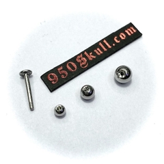 Khuyên basic 8mm/10mm Bi 3/4/5mm màu bạc  KM149
