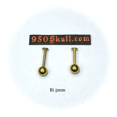 Khuyên basic 8mm/10mm Bi 3/4/5mm màu vàng  KM150