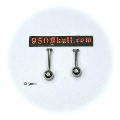 Khuyên basic 8mm/10mm Bi 3/4/5mm màu bạc  KM149