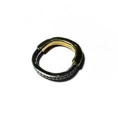 Nhẫn bạc TF đính đá mạ vàng 18k NB2404