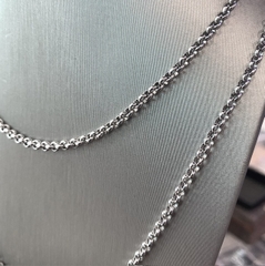 Vòng cổ trơn bản O tròn 3mm  NT062302
