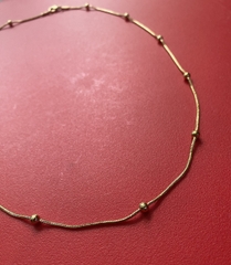 Vòng cổ bi màu gold