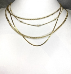 Vòng cổ bi màu gold
