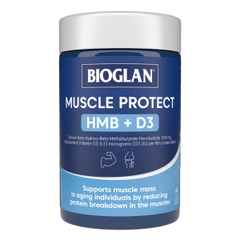 Bioglan Muscle Protect HMB D3 Bảo Vệ Cơ cho người lơn tuổi   60 Viên