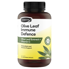 Viên Uống  Chiết Xuất Từ Lá Olive + Vitamin C Tăng Cường Miễn Dịch - Comvita Olive Leaf Immune Defence 150 Viên