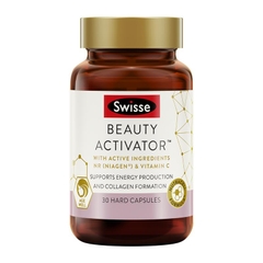 Viên Uống Đẹp Da Với NR Niagen &Vitamin C Hình Thành Collagen Tái Tạo Da - Swisse Beauty Activator 30 Viên