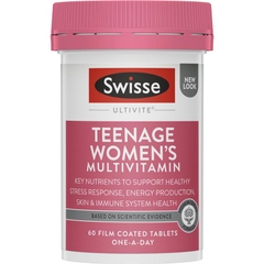 Viên uống vitamin tổng hợp cho TeenGirl - Swisse Teenage Ultivite Women's Multivitamin 60 Viên