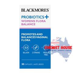 Blackmores Probiotics + Womens Flora Balance - Viên uống men vi sinh phục hồi vệ sinh âm đạo 30 viên
