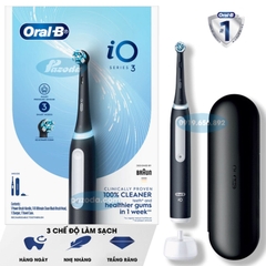 Bàn Chải Điện Oral-B iO Series 3 Màu Đen Chính Hãng - Oral B Power Toothbrush iO 3 Series Black