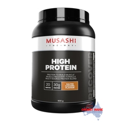 Bột Musashi High Protein Cao Musashi Phục Hồi Cơ & Tăng Cơ Vị Caramel Muối/Vanila/Chocolate - Musashi High Protein Salted Caramel/Vanila/Chocolate