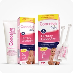 Conceive Plus Combo Gel Bôi Trơn Tăng Thụ Thai Cân bằng PH An Toàn Đặt Chứng Nhận FDA Hoa Kì - Loại Tuýp Nhỏ & Tuýp Lớn 75ML
