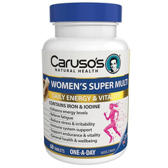 Viên uống hỗ trợ sức khỏe nói chung và đặc biệt là sức khỏe của phụ nữ Carusos Ultra Max Womens Super Multi 60 Viên