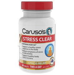 Viên uống giảm căng thẳng Carusos Natural Health Stress Clear 60 Viên