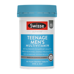 Viên uống hỗ trợ sức khỏe vị thành niên cho nam Swisse Teenage Men’s Ultivite Multivitamin 60 Viên