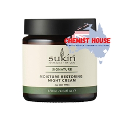 Sukin Moisture Restoring Night Cream - Kem dưỡng da ban đêm 120ml