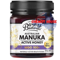 Barnes Naturals Australian Manuka Honey 250g MGO 100+ - Mật ong Manuka